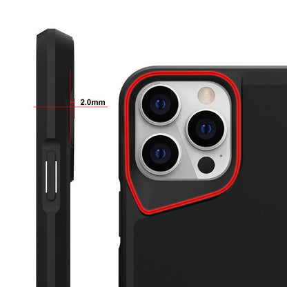 Apple iPhone 15 Pro Max Kılıf Zore Airbag Kenarlı T-Max Mat Standlı Kapak Lacivert