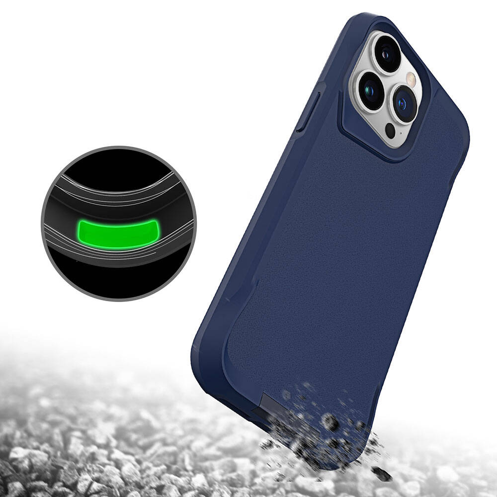 Apple iPhone 15 Pro Max Kılıf Zore Airbag Kenarlı T-Max Mat Standlı Kapak Siyah