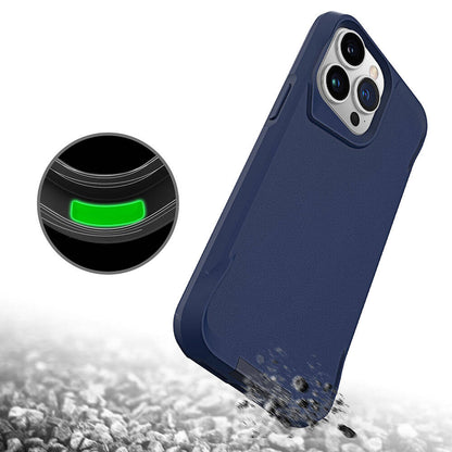 Apple iPhone 15 Pro Max Kılıf Zore Airbag Kenarlı T-Max Mat Standlı Kapak Lacivert