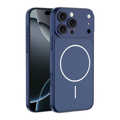 Apple iPhone 15 Pro Max Kılıf Zore M-Safe Şarj Özellikli Kamera Korumalı Spark Kapak