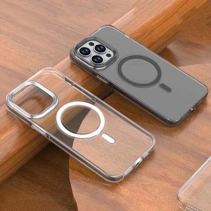 Apple iPhone 15 Pro Max Kılıf Zore Wireless Şarj Özellikli Şeffaf Efsane Kapak Renksiz