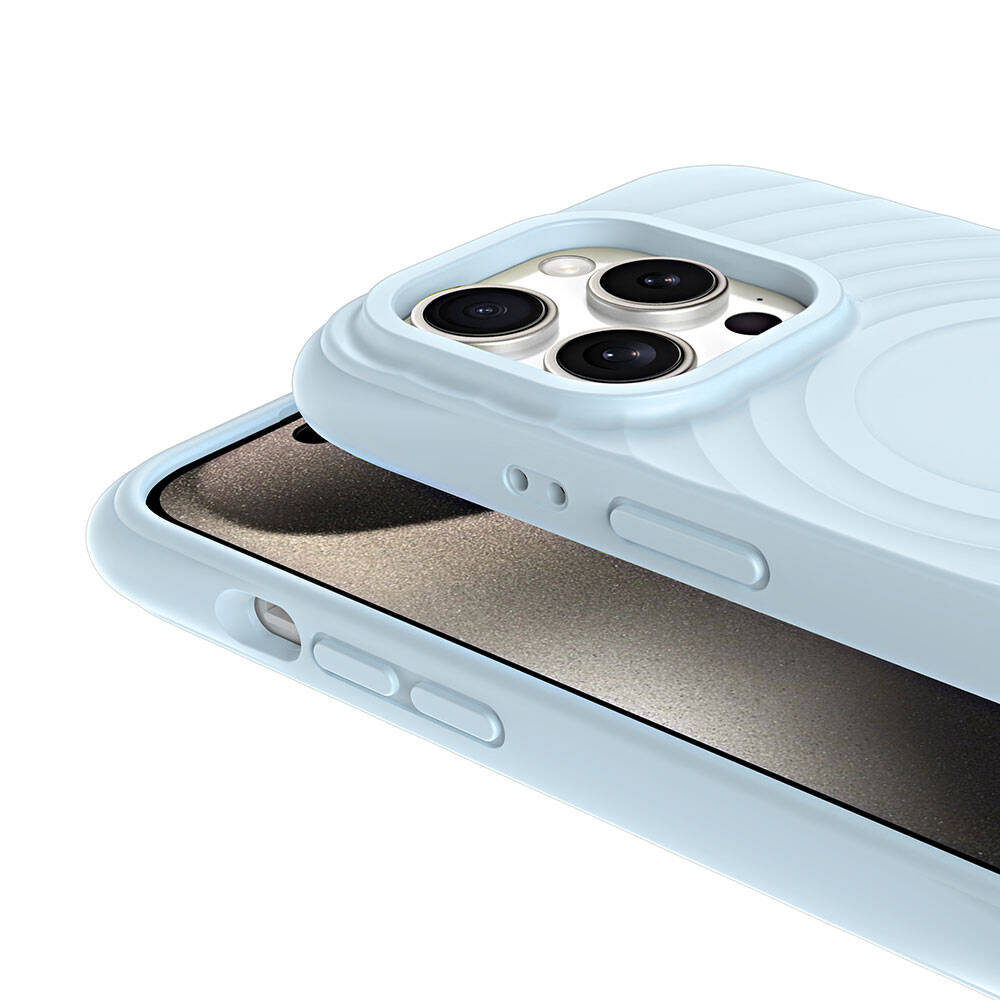 Apple iPhone 15 Pro Max M-safe Şarj Özellikli Airbagli Mat Görünümlü Zore Hepi Kapak Derin Mor