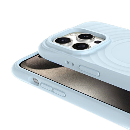 Apple iPhone 15 Pro Max M-safe Şarj Özellikli Airbagli Mat Görünümlü Zore Hepi Kapak Pembe Açık