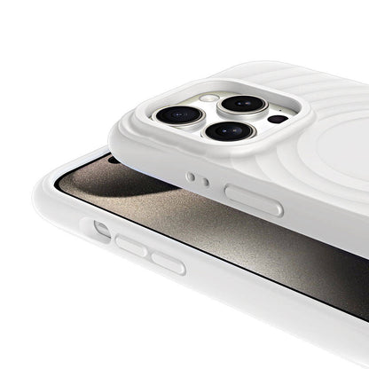 Apple iPhone 15 Pro Max M-safe Şarj Özellikli Airbagli Mat Görünümlü Zore Hepi Kapak Pembe Açık