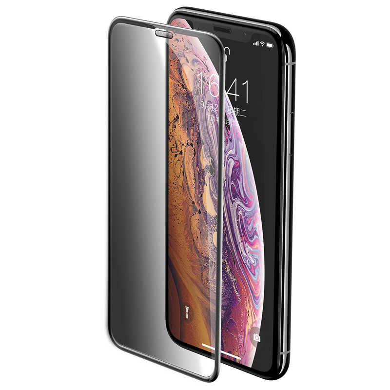 Apple iPhone 15 Pro Max Zore Anti-Dust Privacy Temperli Ekran Koruyucu Siyah