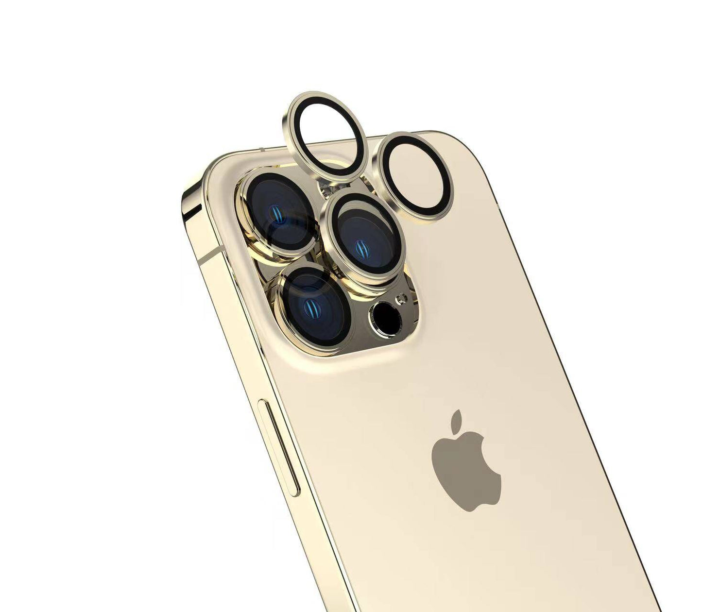 Apple iPhone 15 Pro Max Zore Safir CL-15 Parmak İzi Bırakmayan Anti-Reflective Kamera Lens Koruyucu Titanyum