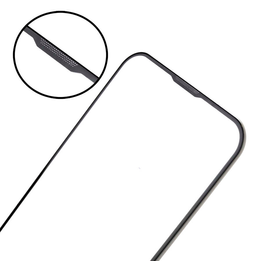 Apple iPhone 15 Zore Rika Premium Temperli Cam Ekran Koruyucu Siyah