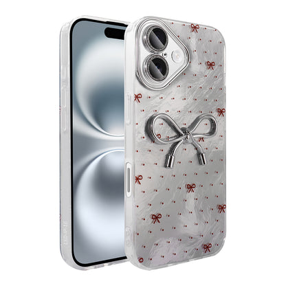 Apple iPhone 16 Kılıf Kamera Korumalı Figürlü Zore Ponti Silikon Kapak