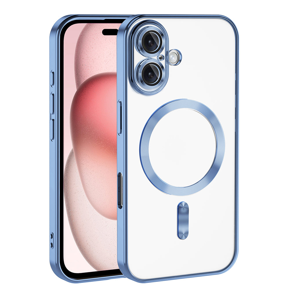 Apple iPhone 16 Kılıf Kamera Korumalı M-safe Wireless Şarj Özellikli Zore Demre Kapak
