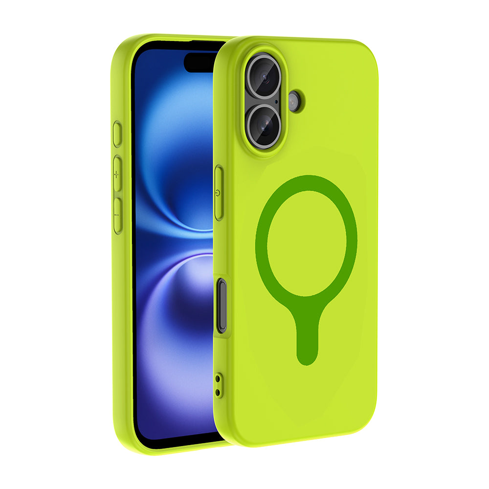 Apple iPhone 16 Kılıf M-Safe Şarj Özellikli Zore Aris Silikon Kapak