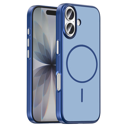 Apple iPhone 16 Kılıf M-Safe Şarj Özellikli Zore Lora PC Kapak
