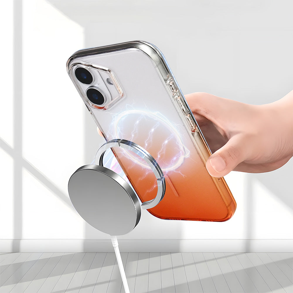 Apple iPhone 16 Kılıf M-Safe Şarj Özellikli Zore Septik Silikon Kapak Turkuaz