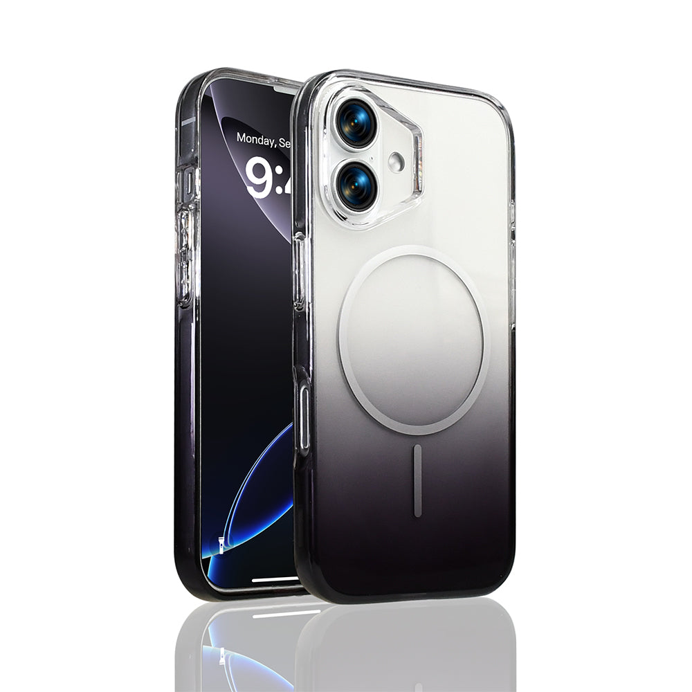 Apple iPhone 16 Kılıf M-Safe Şarj Özellikli Zore Septik Silikon Kapak Siyah