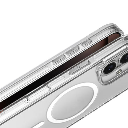 Apple iPhone 16 Kılıf M-safe Şarj Özellikli Kamera Korumalı Zore Kripto Kapak Şeffaf