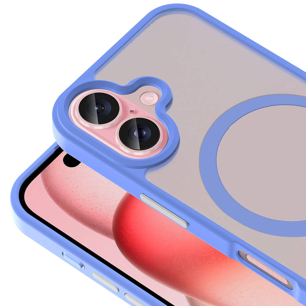 Apple iPhone 16 Kılıf M-safe Şarj Özellikli Mat Arka Yüzey Zore Sio Kapak Sarı