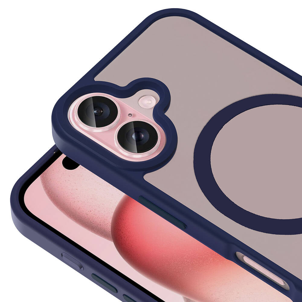 Apple iPhone 16 Kılıf M-safe Şarj Özellikli Mat Arka Yüzey Zore Sio Kapak Siyah