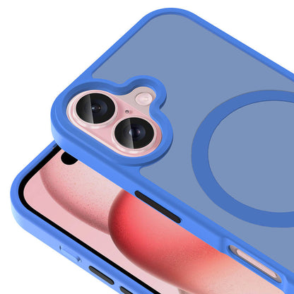 Apple iPhone 16 Kılıf M-safe Şarj Özellikli Mat Arka Yüzey Zore Sio Kapak Koyu Yeşil