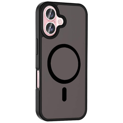 Apple iPhone 16 Kılıf M-safe Şarj Özellikli Mat Arka Yüzey Zore Sio Kapak Derin Mor