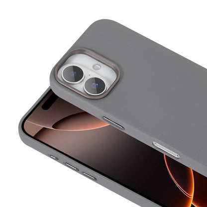 Apple iPhone 16 Kılıf M-safe Şarj Özellikli PU Deri Zore Adora Kapak Siyah