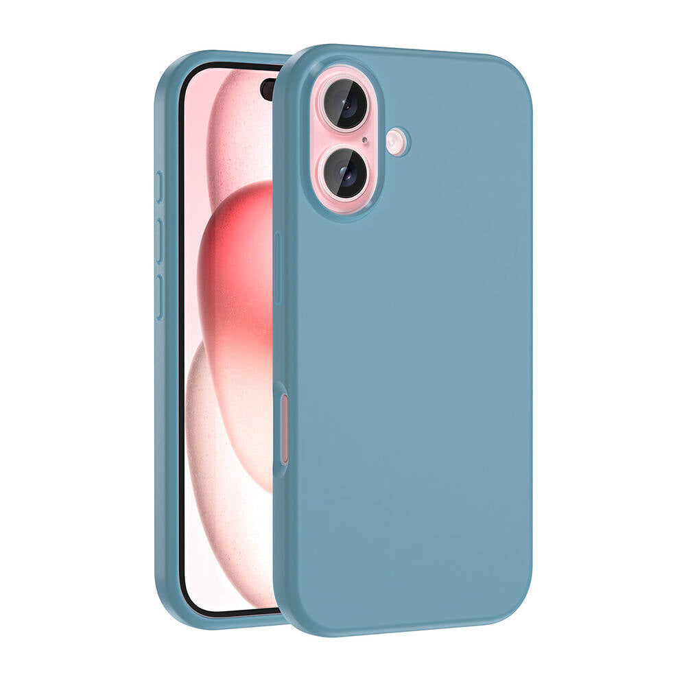 Apple iPhone 16 Kılıf M-safe Şarj Özellikli Sıvı Teknolojili Silinebilir Sert Zore Kivi Kapak