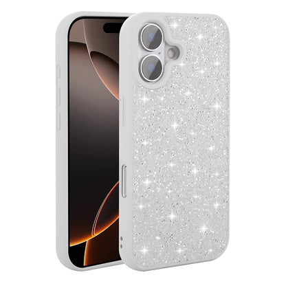 Apple iPhone 16 Kılıf Parlak Taşlı Tasarım Zore Pırlanta Kapak Pembe