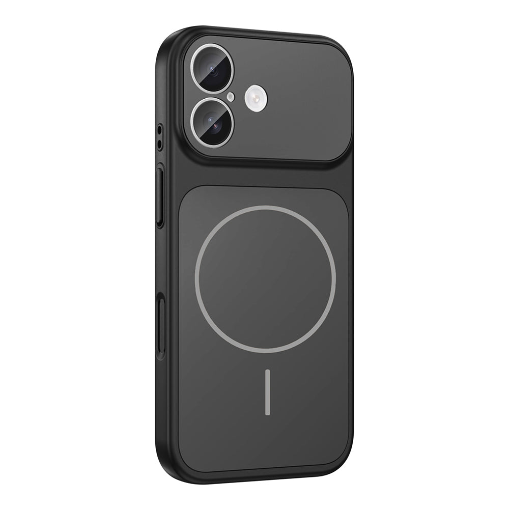 Apple iPhone 16 Kılıf Zore M-Safe Şarj Özellikli Kamera Korumalı Formen Kapak Turuncu