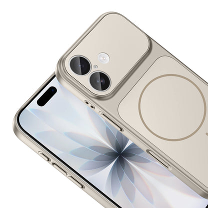 Apple iPhone 16 Kılıf Zore M-Safe Şarj Özellikli Kamera Korumalı Formen Kapak Gri