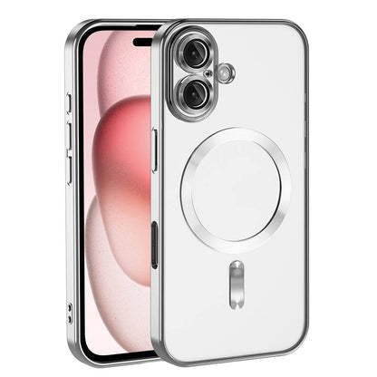 Apple iPhone 16 Plus Kılıf Kamera Korumalı M-safe Wireless Şarj Özellikli Zore Demre Kapak