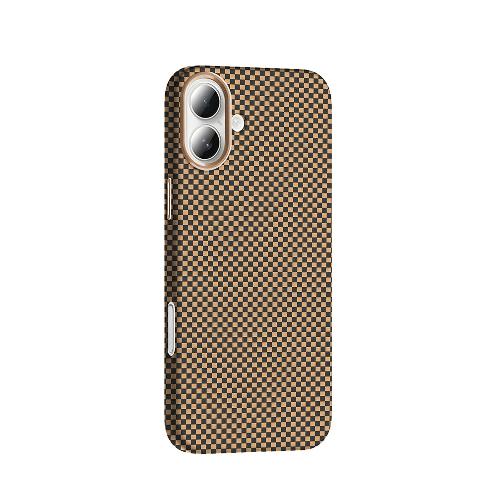 Apple iPhone 16 Plus Kılıf M-safe Şarj Özellikli Karbon Fiber Görünümlü Zore Gros Kapak Gri-Siyah