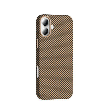 Apple iPhone 16 Plus Kılıf M-safe Şarj Özellikli Karbon Fiber Görünümlü Zore Gros Kapak Desert Titanyum