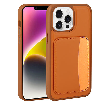 Apple iPhone 16 Pro Kılıf Kartlıklı Zore X-Kart Silikon Kapak