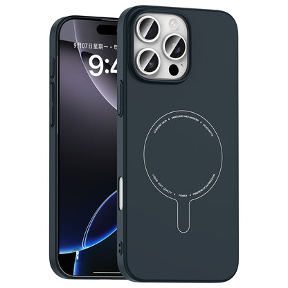 Apple iPhone 16 Pro Kılıf M-Safe Şarj Özellikli Kamera Korumalı Zore Elio Sert PC Kapak