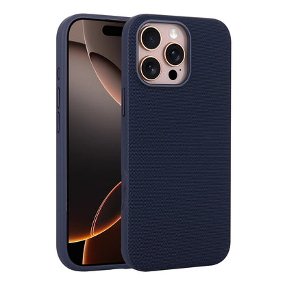 Apple iPhone 16 Pro Kılıf M-Safe Şarj Özellikli Kumaş Tasarımlı Zore Miami Sert PC Kapak