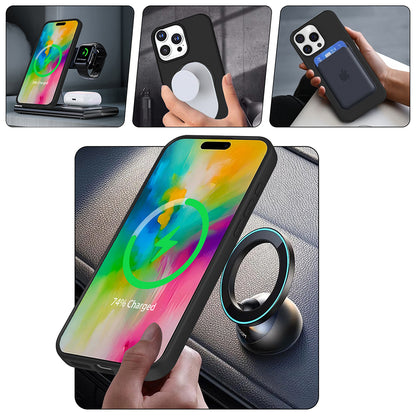 Apple iPhone 16 Pro Kılıf M-safe Şarj Özellikli Standlı Zore Samara Kapak Lila