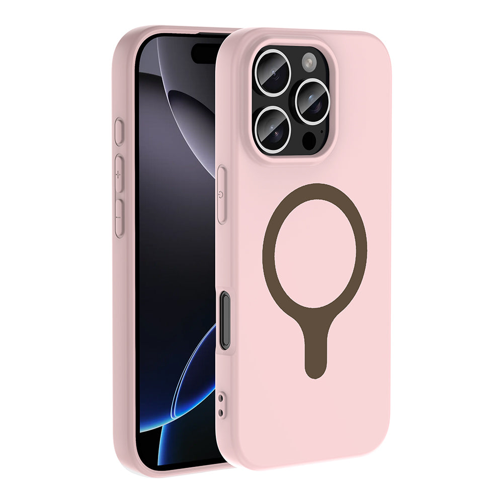 Apple iPhone 16 Pro Kılıf M-Safe Şarj Özellikli Zore Aris Silikon Kapak