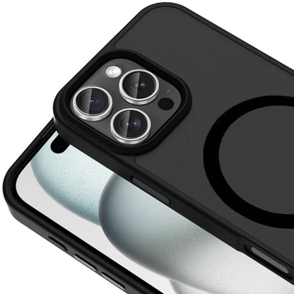 Apple iPhone 16 Pro Kılıf M-safe Şarj Özellikli Mat Arka Yüzey Zore Sio Kapak Lila