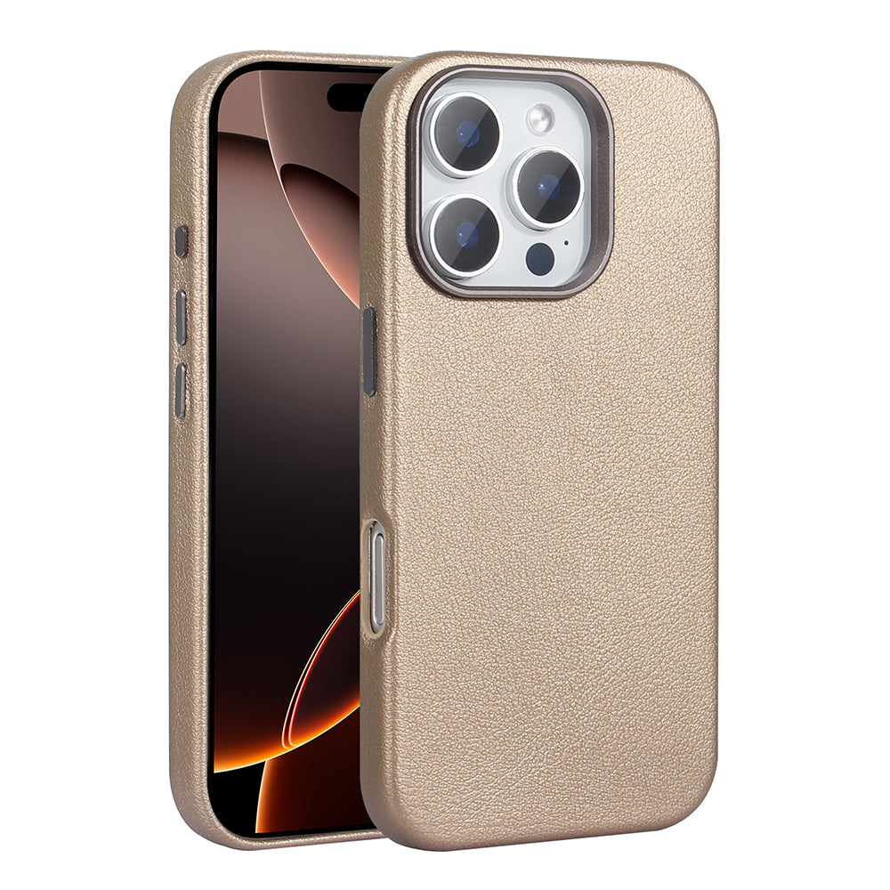 Apple iPhone 16 Pro Kılıf M-safe Şarj Özellikli PU Deri Zore Adora Kapak Siyah