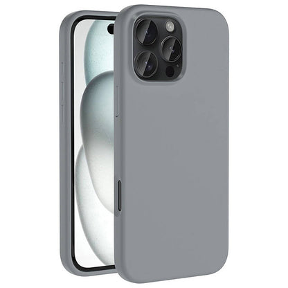 Apple iPhone 16 Pro Kılıf M-safe Şarj Özellikli Sıvı Teknolojili Silinebilir Sert Zore Kivi Kapak