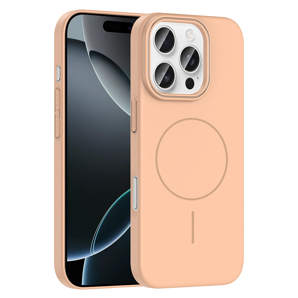 Apple iPhone 16 Pro Kılıf M-safe Şarj Özellikli Zore Ruby Sert Kapak