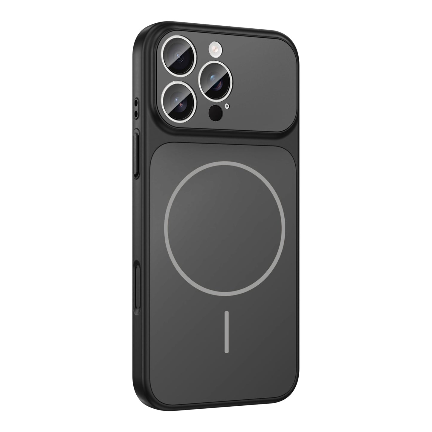 Apple iPhone 16 Pro Kılıf Zore M-Safe Şarj Özellikli Kamera Korumalı Formen Kapak Gri