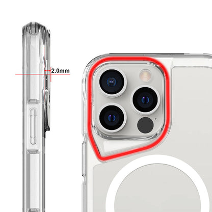 Apple iPhone 16 Pro Kılıf Zore M-safe Şarj Özellikli T-Max M-safe Kapak Şeffaf