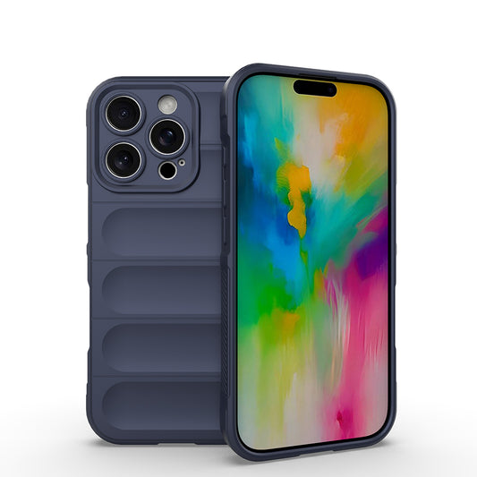 Apple iPhone 16 Pro Max Kılıf Esnek TPU Oyuklu Arka Yüzey Tasarımlı Zore Etnik Silikon Kapak