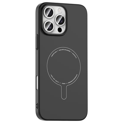 Apple iPhone 16 Pro Max Kılıf M-Safe Şarj Özellikli Kamera Korumalı Zore Elio Sert PC Kapak
