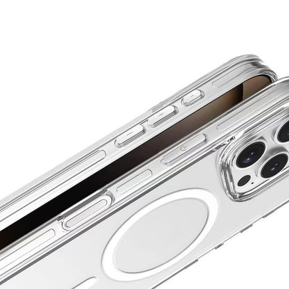 Apple iPhone 16 Pro Max Kılıf M-safe Şarj Özellikli Kamera Korumalı Zore Kripto Kapak Şeffaf