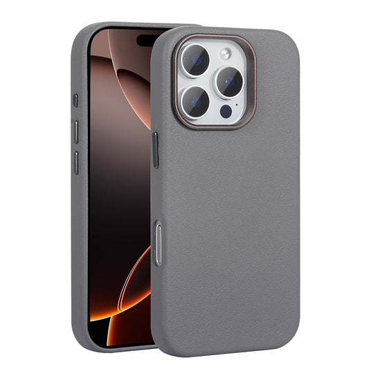 Apple iPhone 16 Pro Max Kılıf M-safe Şarj Özellikli PU Deri Zore Adora Kapak Siyah