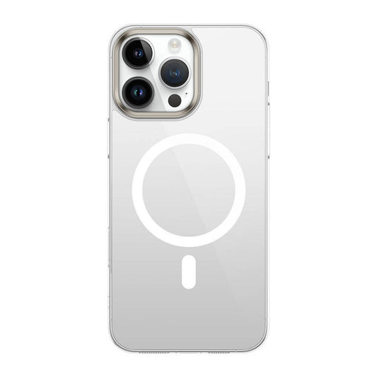 Apple iPhone 16 Pro Max Kılıf M-safe Şarj Özellikli Şeffaf Cam Arka Yüzey Zore G-Glass Kapak