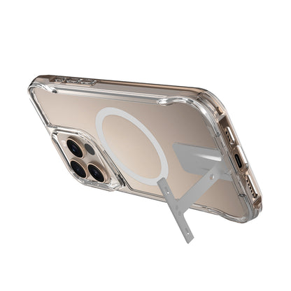 Apple iPhone 16 Pro Max Kılıf M-safe Şarj Özellikli Zore T-Max Standlı Kapak Şeffaf