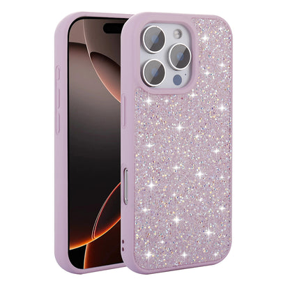 Apple iPhone 16 Pro Max Kılıf Parlak Taşlı Tasarım Zore Pırlanta Kapak Siyah