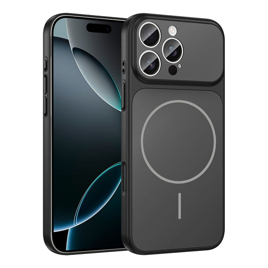 Apple iPhone 16 Pro Max Kılıf Zore M-Safe Şarj Özellikli Kamera Korumalı Formen Kapak Gold