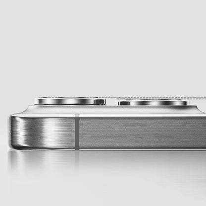 Apple iPhone 16 Pro Max Zore Mikro Kamera Lens Koruyucu Gümüş